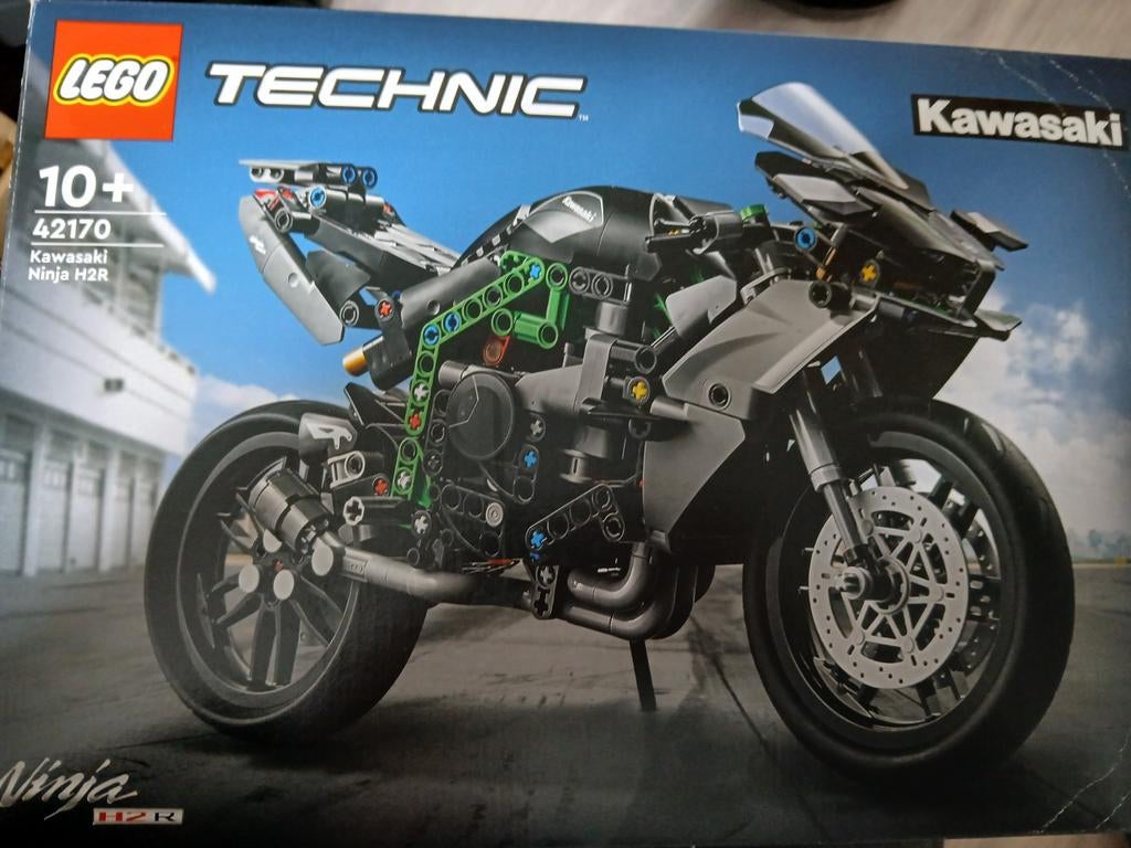 Kawasaki motor lego technic met boekje en doos, Compleet, Lego, Ophalen of Verzenden, Zo goed als nieuw