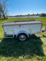 Degelijke gereedschap / bagage aanhanger met fietsendrager, Ophalen, Gebruikt