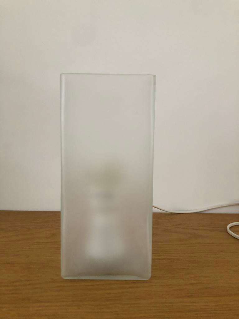 2x IKEA Tafellamp Frosted Glas, Ophalen of Verzenden, Zo goed als nieuw, Glas, Minder dan 50 cm