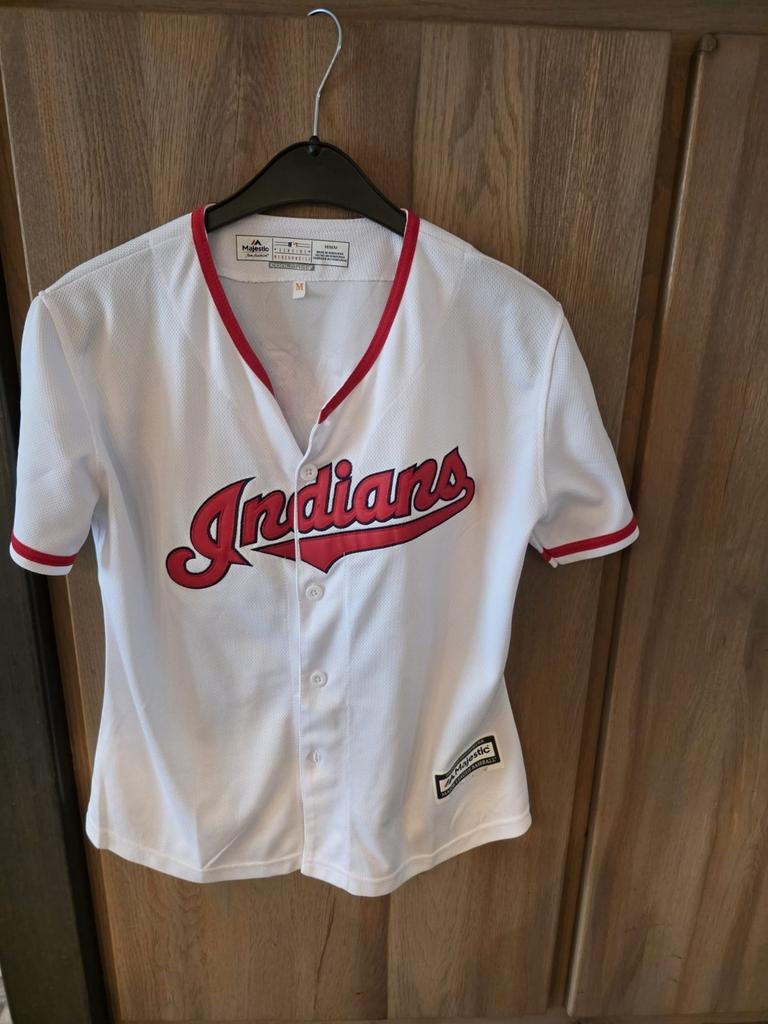 Majestic Indians baseball shirt maat M, Ophalen of Verzenden