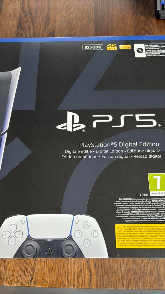 Nieuw Sony PlayStation 5 Digital Edition 825 GB spelconsole, Spelcomputers en Games, Spelcomputers | Sony PlayStation 5, Ophalen