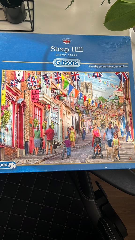 Gibsons puzzel 1000 st steep hill, Ophalen of Verzenden, 500 t/m 1500 stukjes, Zo goed als nieuw