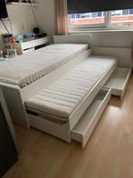 Onderschuifbed, Ophalen, Gebruikt, 90 cm, Wit