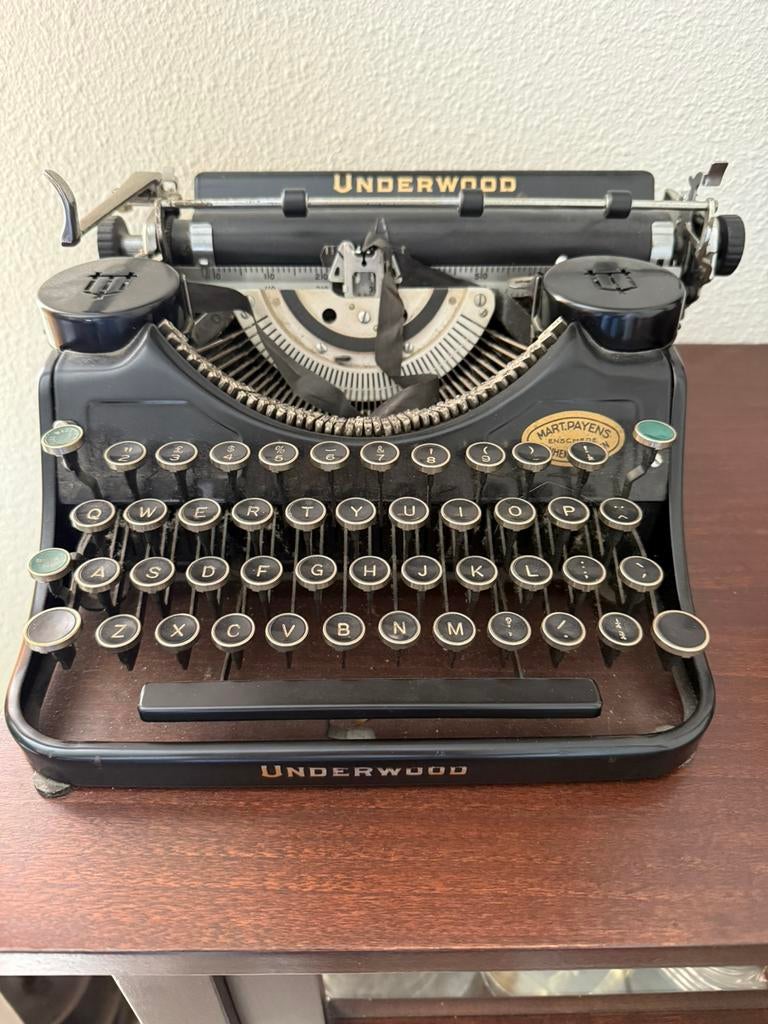 Underwood typemachine jaren 30, Ophalen, Gebruikt