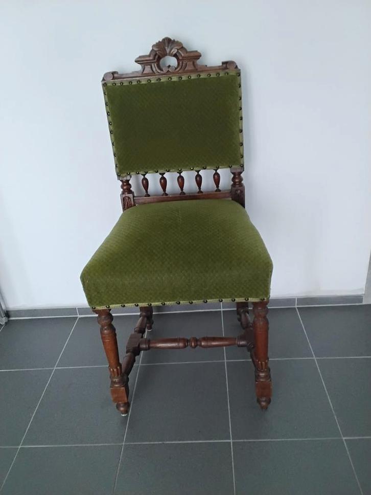 Authentieke Antieke Kasteelstoel, Antiek en Kunst, Antiek | Meubels | Stoelen en Banken, Ophalen