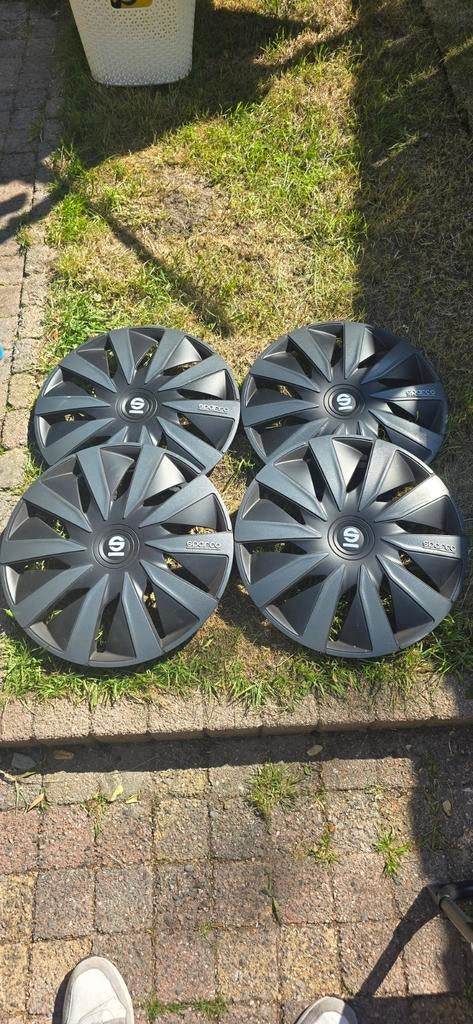 Set van 4 Sparco wieldoppen 16 inch, Ophalen, Gebruikt