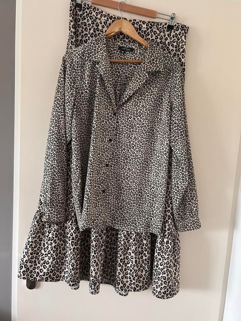 Gedurfd set Ladress, Ophalen of Verzenden, Zo goed als nieuw, Maat 46/48 (XL) of groter, Onder de knie