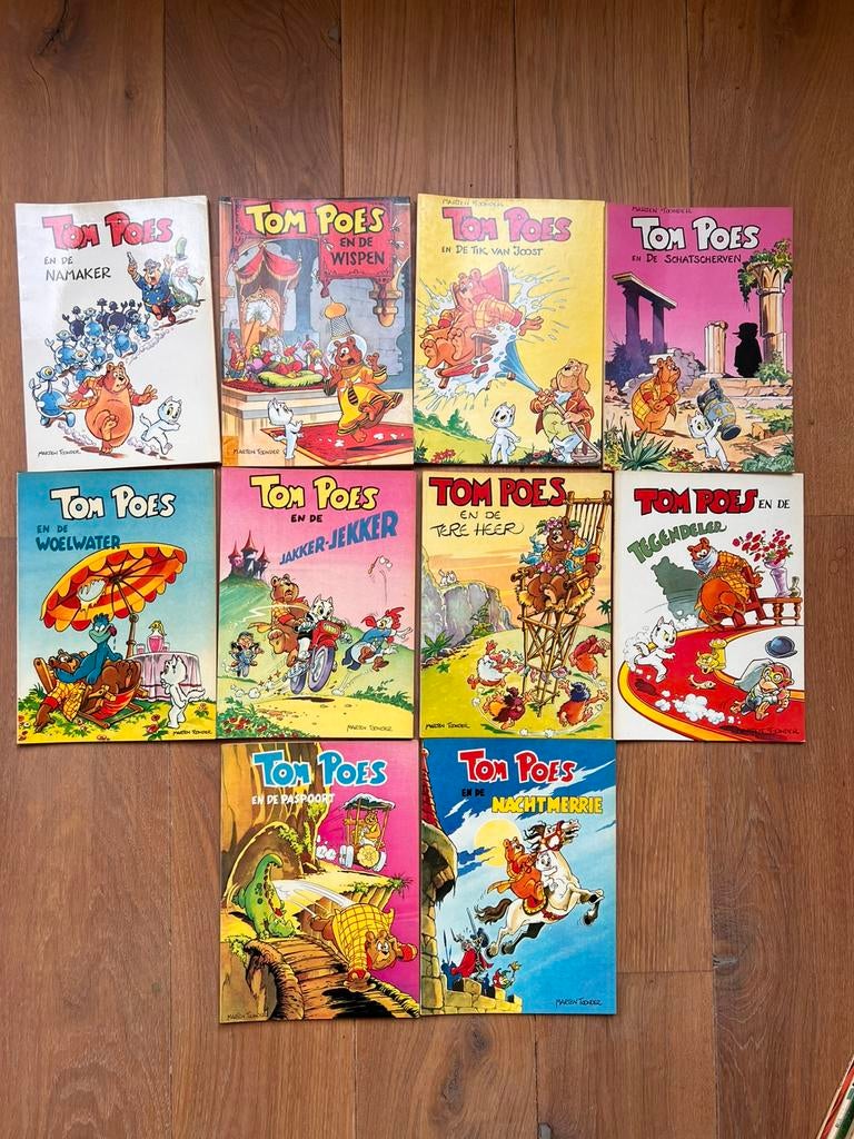 Stripboeken Tom Poes (Oberon) 1 t/m 32, Complete serie of reeks, Europa, Ophalen of Verzenden, Zo goed als nieuw