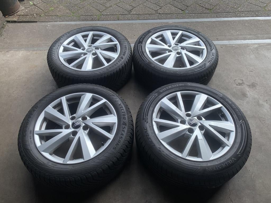 Q2 T-ROC PASSAT CADDY SEAT SKODA VELGEN + BANDEN 215 55 R17, ., Banden en Velgen, 17 inch, Ophalen of Verzenden