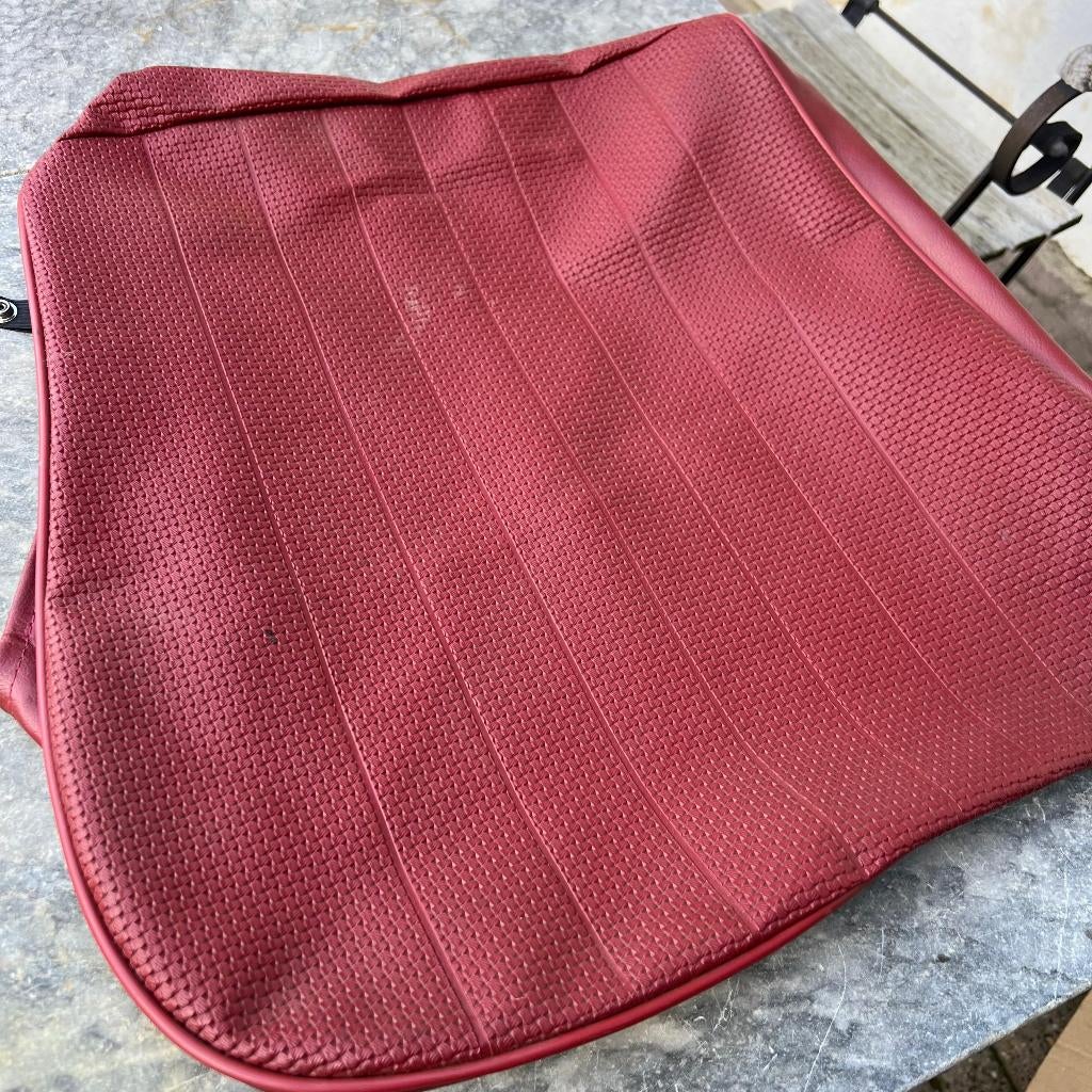 VW Beetle stoelbekleding voor, onder, rood gevlochten leer, Ophalen of Verzenden, Gebruikt