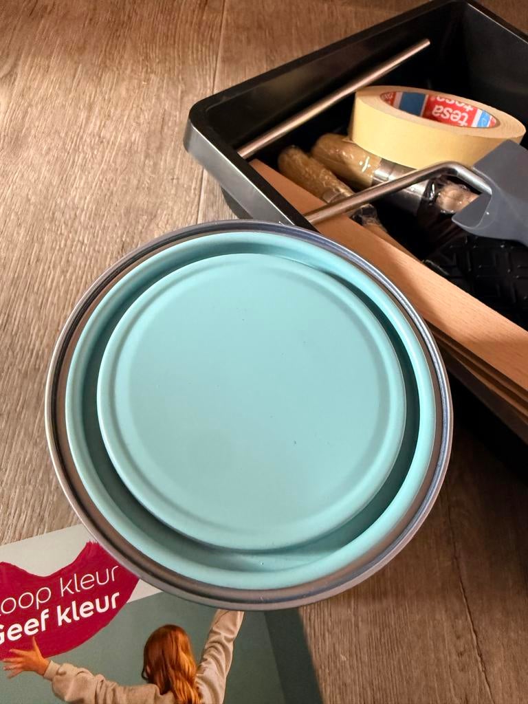 Flexa Creations muurverf Vintage Blue 1L, Ophalen, Blauw, Nieuw, Verf