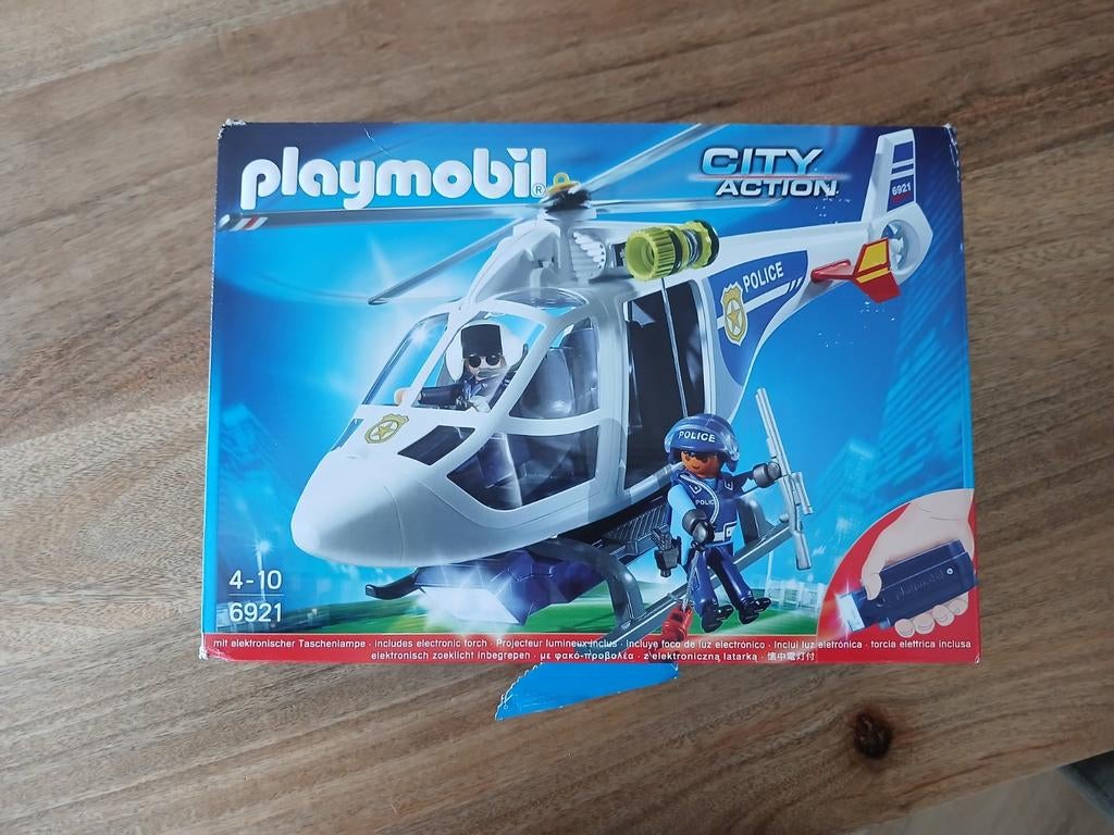 Playmobil City Action Politiehelikopter (6921), Ophalen of Verzenden, Zo goed als nieuw