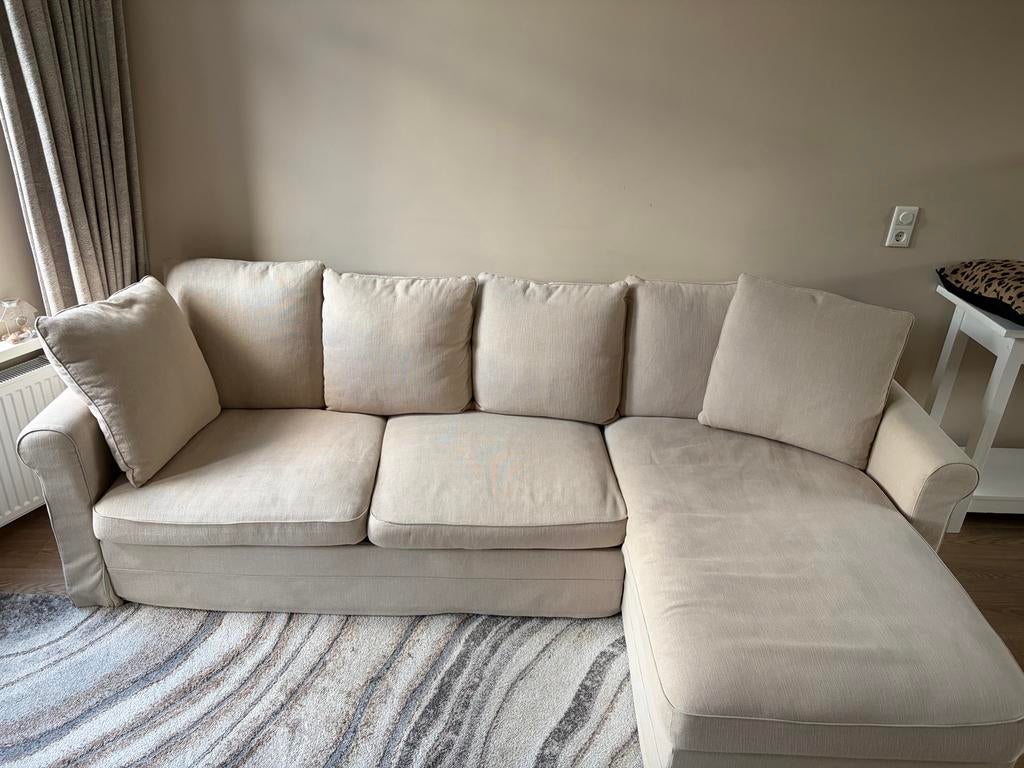 Ikea Gronlid slaapbank  - Crème/Beige, Gebruikt, Tweepersoons, Ophalen of Verzenden, Overige maten