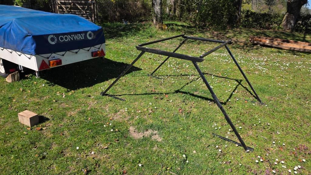 Fietsen- of bagagerek voor vouwwagens van merk Conway., Ophalen, Gebruikt