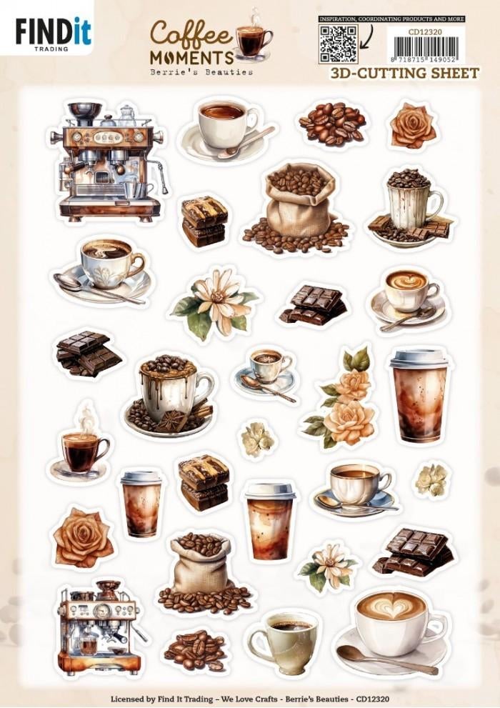 Berrie's Beauties CD12320 Coffee Moments Small Elements 3D, ., Nieuw, Ophalen of Verzenden, Overige thema's