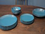 IKEA Servies set - Borden en kommen in blauw, Ophalen, Gebruikt, Keramiek, Effen
