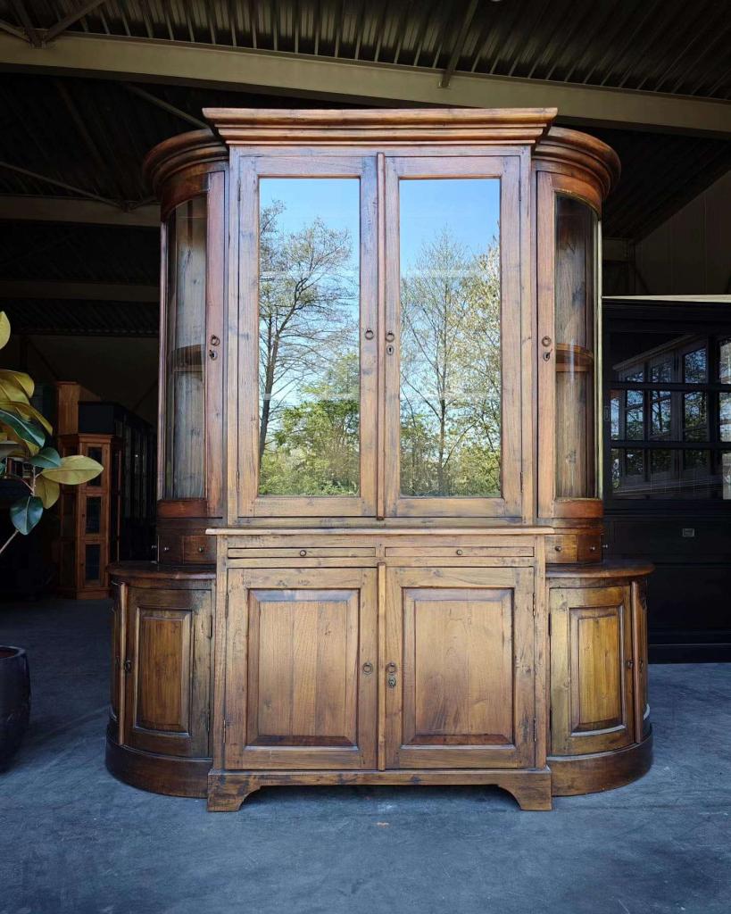 Prachtige antieke winkelvitrine, Winkelkast organisch  #6609, Ophalen of Verzenden