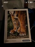 Clementoni Legpuzzel 500 stukjes - Tijgerwelp, Ophalen of Verzenden, 500 t/m 1500 stukjes, Zo goed als nieuw, Legpuzzel