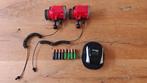 2 Inon S2000 TTL flitsers/ met accu's, optische kabels, klem, Ophalen of Verzenden, Gebruikt, Meer dan 40 meter, Accessoires