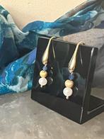 Akoya zoutwater parel saffier geluk balans harmonie uniek, Hangers, Nieuw, Ophalen of Verzenden, Met edelsteen