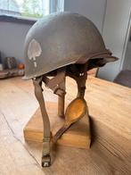 Us ww2 REPRO m2 helm airborne band of brothers, Verzamelen, Militaria | Tweede Wereldoorlog, Verzenden, Amerika, Helm of Baret