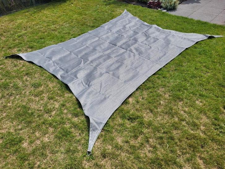 Nesling Schaduwdoek Grijs 2,1m x 2,8m, Tuin en Terras, Schaduwdoeken, Zo goed als nieuw, Ophalen of Verzenden