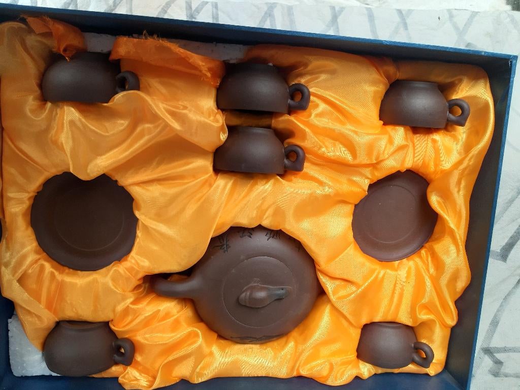 Chinese theepot en kopjes van Hecker, Huis en Inrichting, Keuken | Servies, Ophalen, Nieuw, Overige stijlen, Kop(pen) en/of Schotel(s)