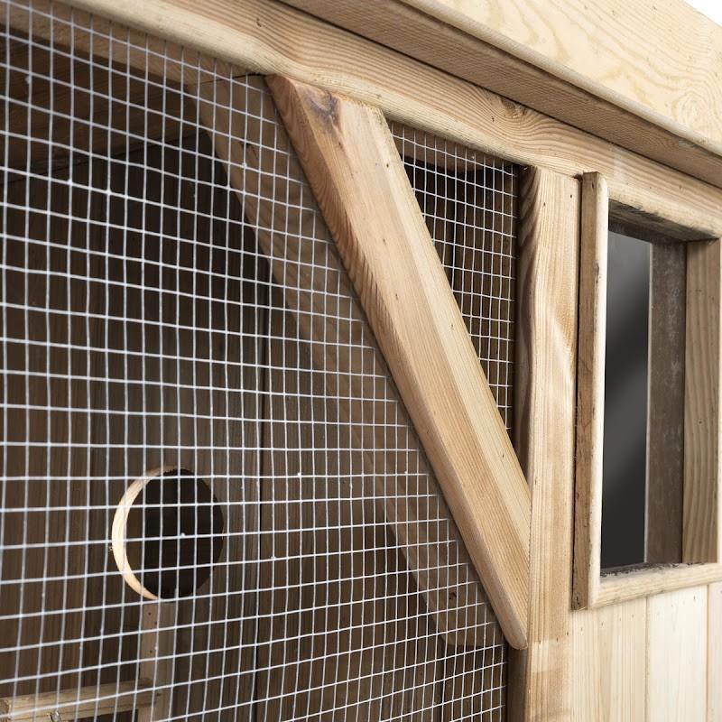 Volière R1 Nachthok, Dieren en Toebehoren, Vogels | Hokken en Kooien, Ophalen of Verzenden, Nieuw, Hout, Volière