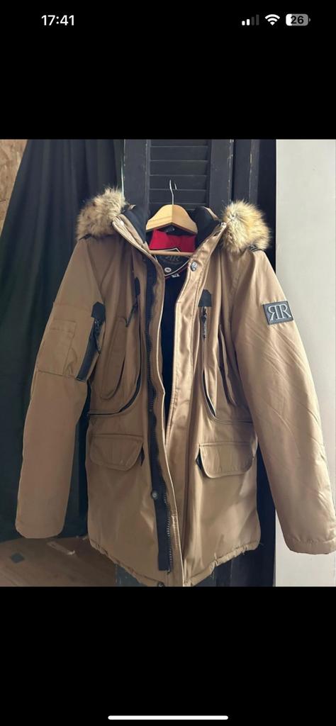 Rego & Regino Winterjas Maat M, Ophalen of Verzenden, Zo goed als nieuw, Maat 48/50 (M), Beige