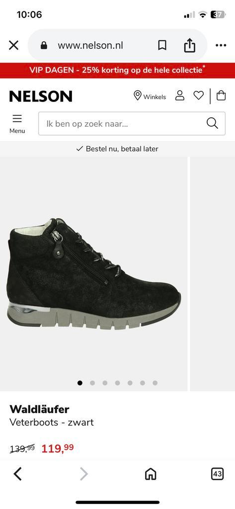 Waldläufer halfhoge schoen maat 3,5 weite H, Kleding | Dames, Schoenen, Gedragen, Sneakers of Gympen, Zwart, Ophalen of Verzenden