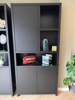 Wandkast monza zwart Bommel 3-deurs 210x100x40cm vakkenkast!, Ophalen, Zo goed als nieuw, 25 tot 50 cm, Minder dan 150 cm
