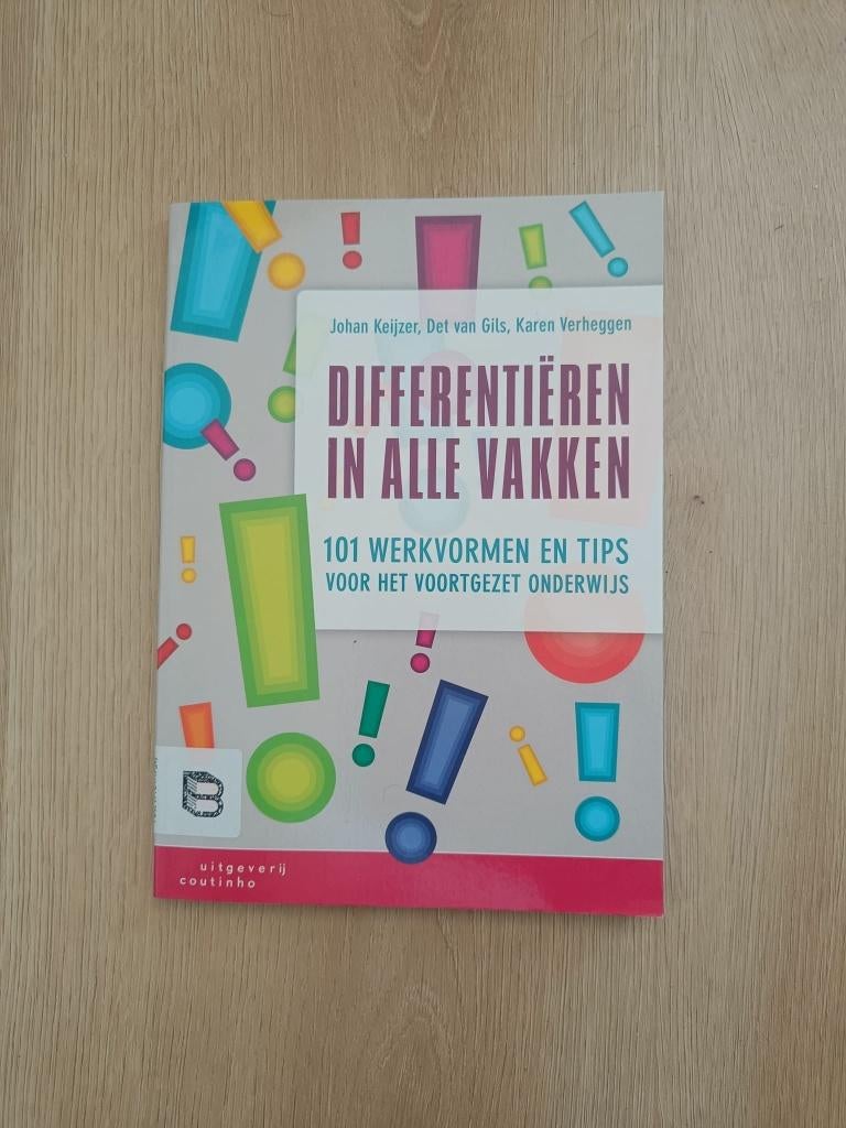 differentiëren in alle vakken, Boeken, Studieboeken en Cursussen, Nieuw, Alpha, HBO, Uitgeverij Coutinho