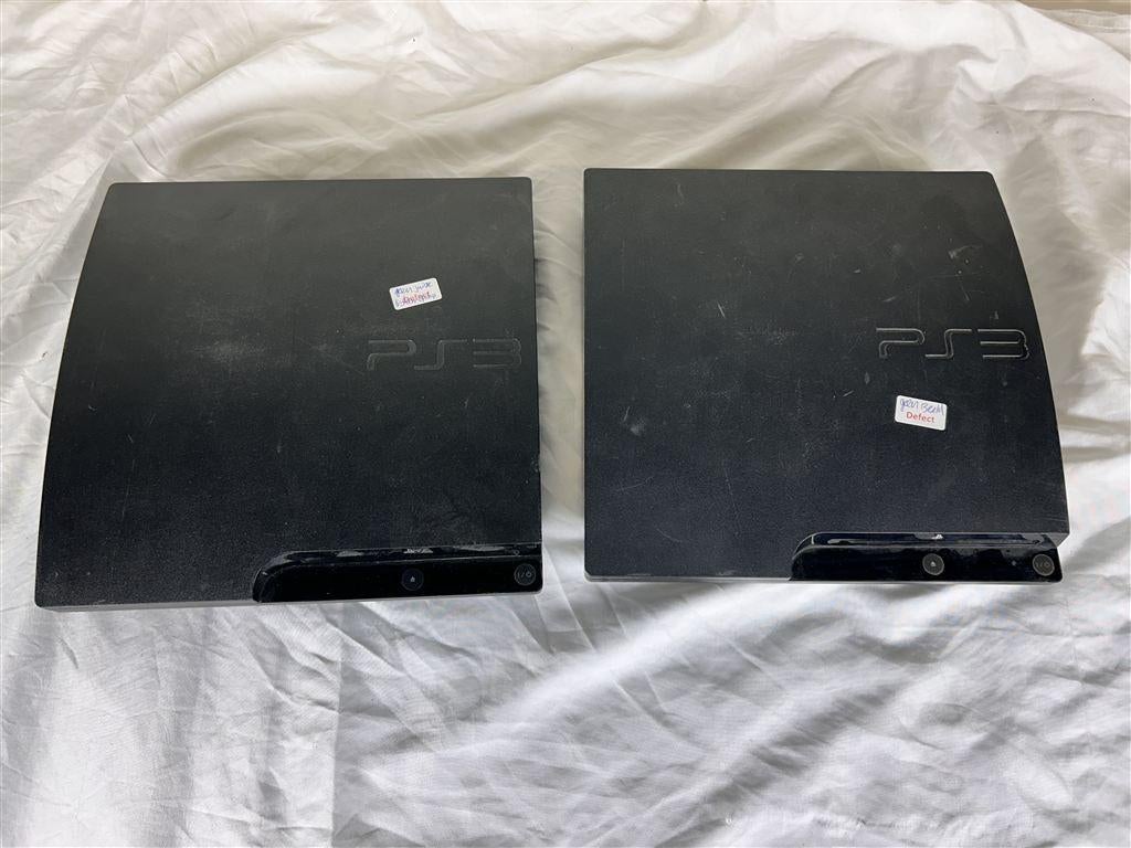 A7358. 2 maal defecte PlayStation 3, Ophalen of Verzenden, Gebruikt, Met 2 controllers, Phat