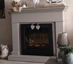 Te koop leuke landelijke haard met ombouw, Ophalen, Vrijstaande haard, Elektrische haard