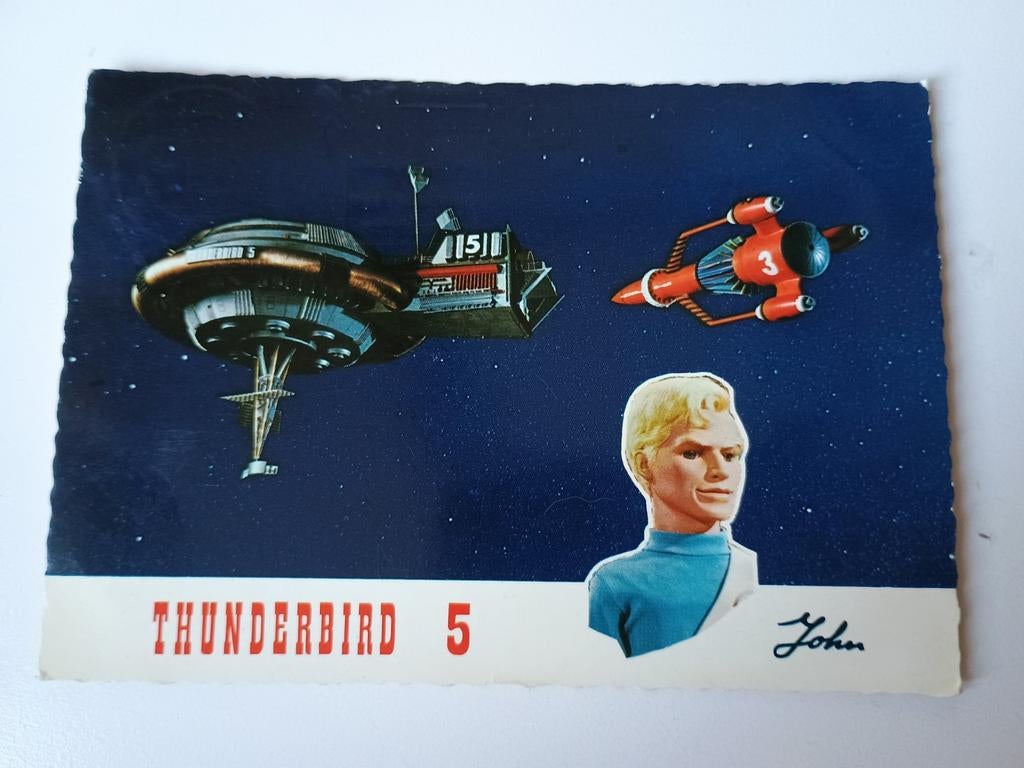 Oude Thunderbird ansichtkaart - nr.5 - Thunderbirds, Ophalen of Verzenden