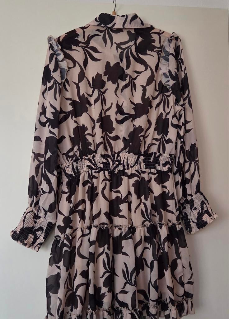 Mooi stroken jurkje maat L, Ophalen of Verzenden, Zo goed als nieuw, Maat 38/40 (M), Boven de knie