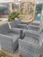 Wicker tuinstoelen Beach 7 (inclusief kussens), Tuin en Terras, Ophalen, Gebruikt, Wicker