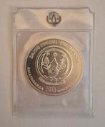 1 Oz Rwanda Luipaard 2013 zilveren munt zilver, Ophalen of Verzenden, Overige landen, Losse munt, Zilver