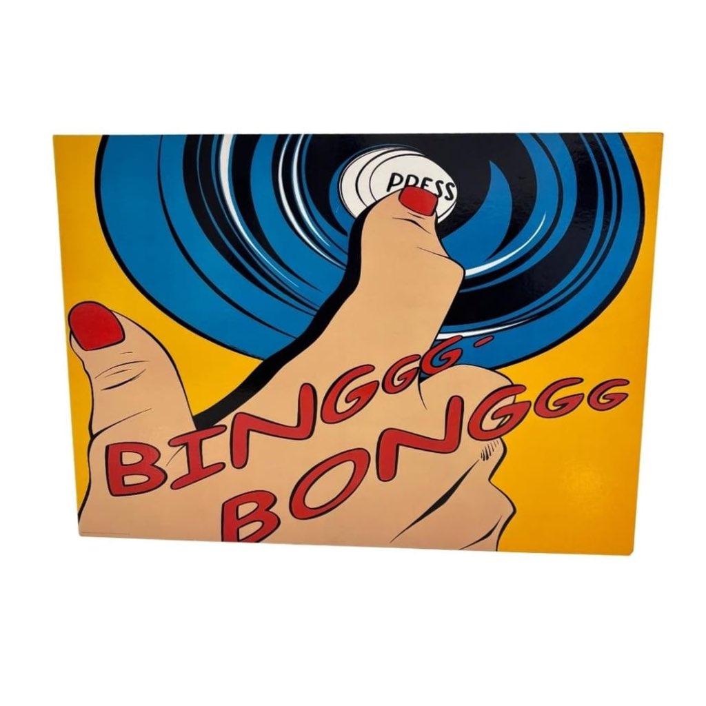 Pop art schilderij Binggg Bonggg Deborah Azzopardi voor IKEA, Ophalen