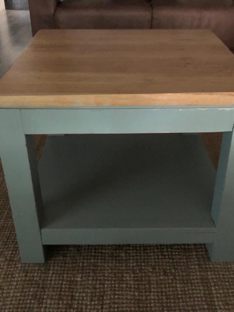 Salontafel massief teak, Huis en Inrichting, Tafels | Salontafels, Ophalen, Gebruikt, 100 tot 150 cm, 50 tot 100 cm