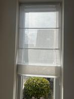 Witte vouwgordijnen, Huis en Inrichting, Ophalen, Gebruikt, 100 tot 150 cm, Wit