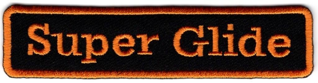 Harley Davidson Super Glide stoffen opstrijk patch #1, Motoren, Verzenden, Nieuw
