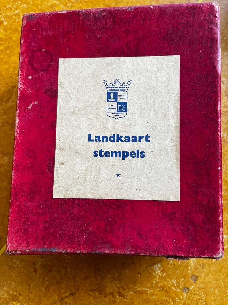 Landkaartstempel Friesland, Ophalen of Verzenden, Gebruikt, Clearstamp
