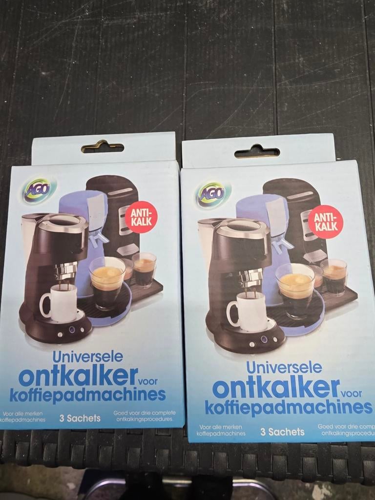 Universele ontkalker voor koffiepadmachines (2x), Ophalen, Overige merken, Reiniging en onderhoud, Nieuw