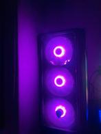 Desktop PC met paarse verlichting, Ophalen, Gebruikt, Met videokaart
