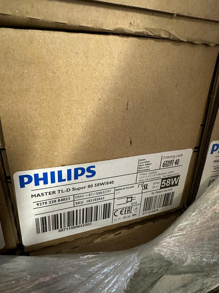 Philips Master TL-D Super 80 58W/840 TL-buis G13, Ophalen, Nieuw