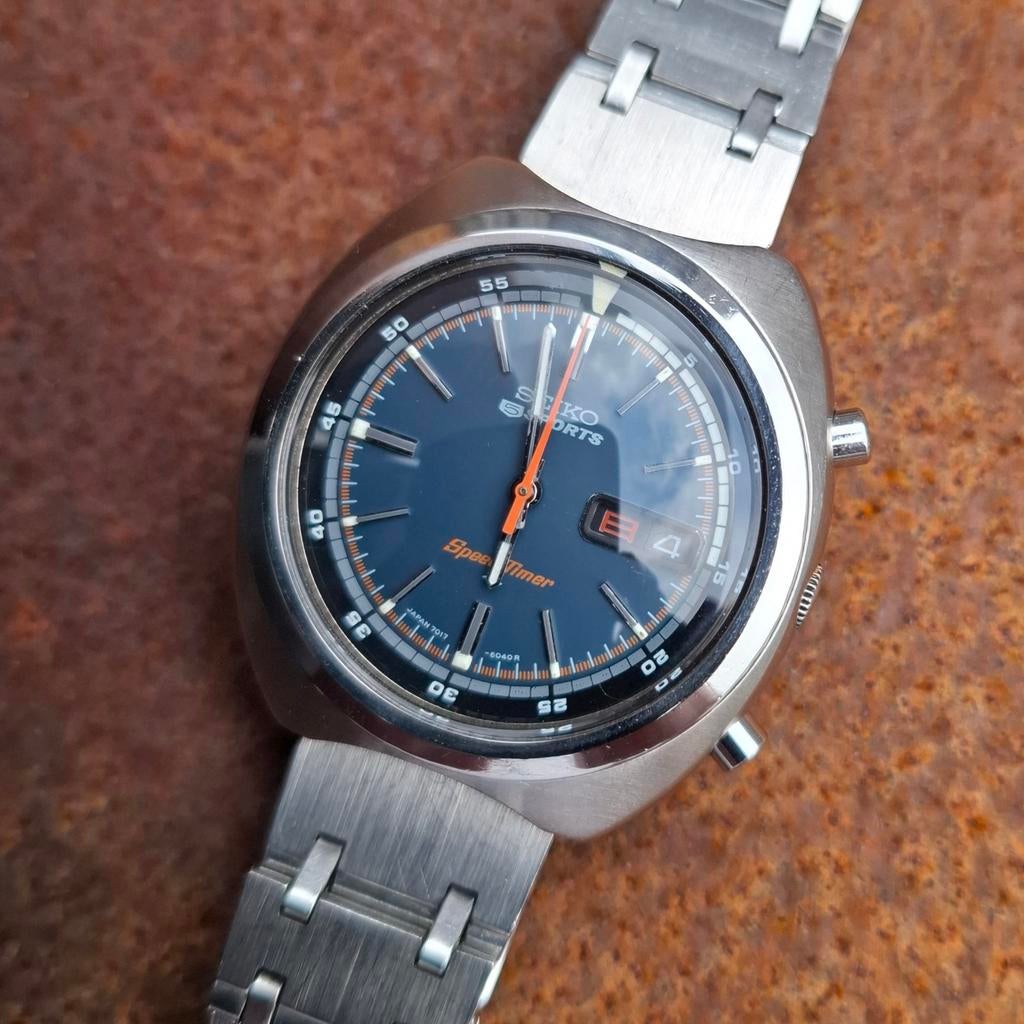 Seiko 7017 speedtimer, Ophalen of Verzenden, Zo goed als nieuw, Staal, Seiko