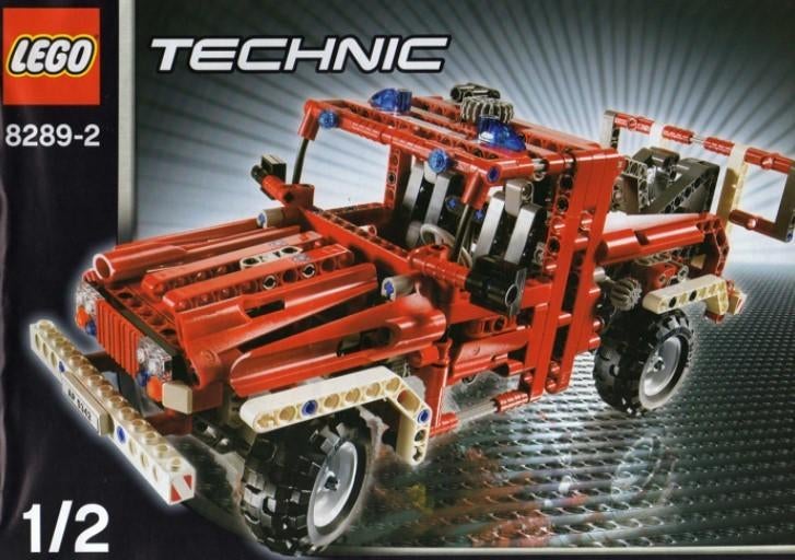 lego 8289 sleepwagen truck Technic brandweer, Ophalen of Verzenden, Gebruikt, Complete set, Lego