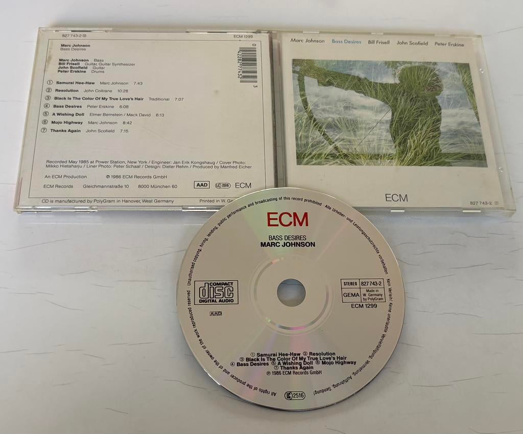 Marc Johnson - Bass desire (nieuwstaat), Ophalen of Verzenden, 1980 tot heden, Zo goed als nieuw, Jazz