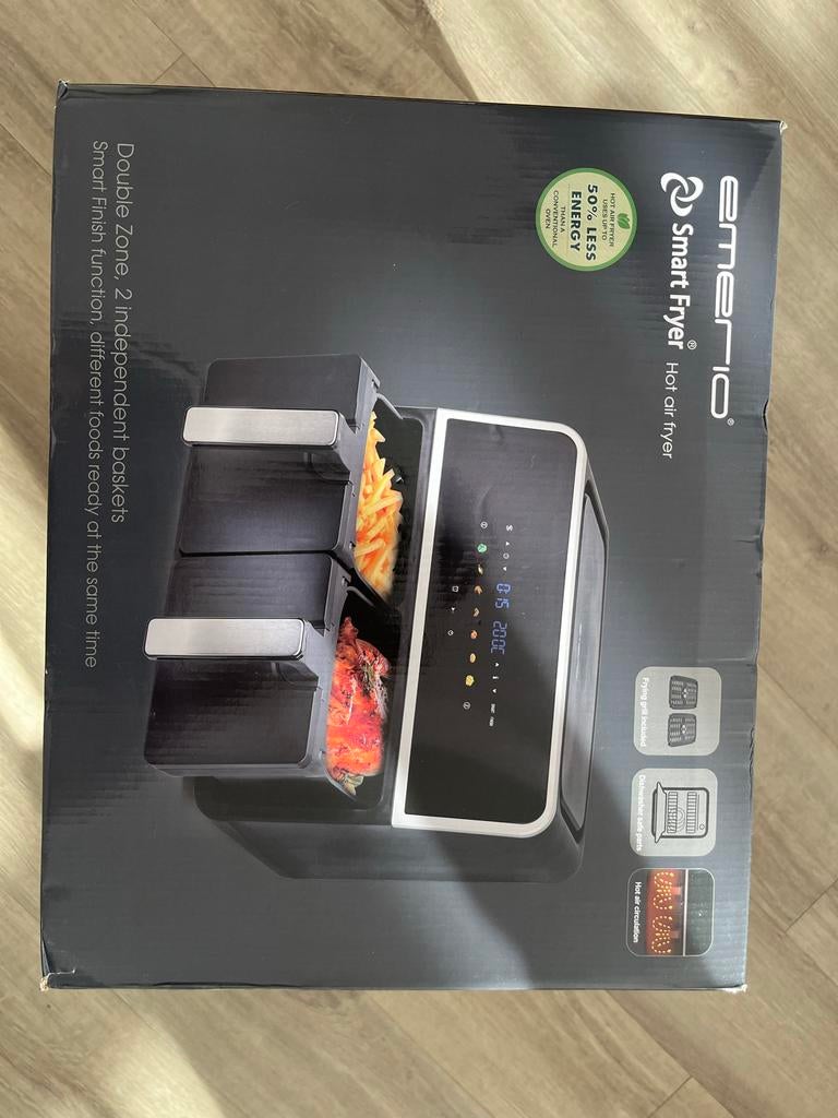 Emerio Smart Fryer, Ophalen of Verzenden, Nieuw, Airfryer XL, 1500 gram of meer